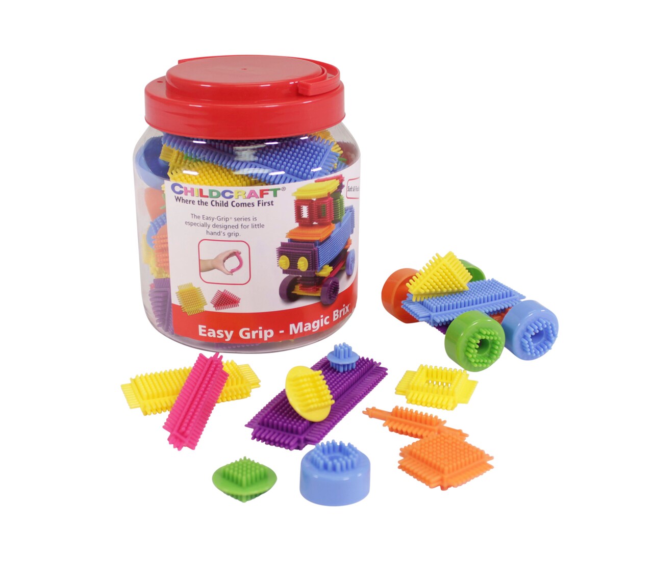 Childcraft Manipulative Magic Brix, Assorted Colors, Set of 72